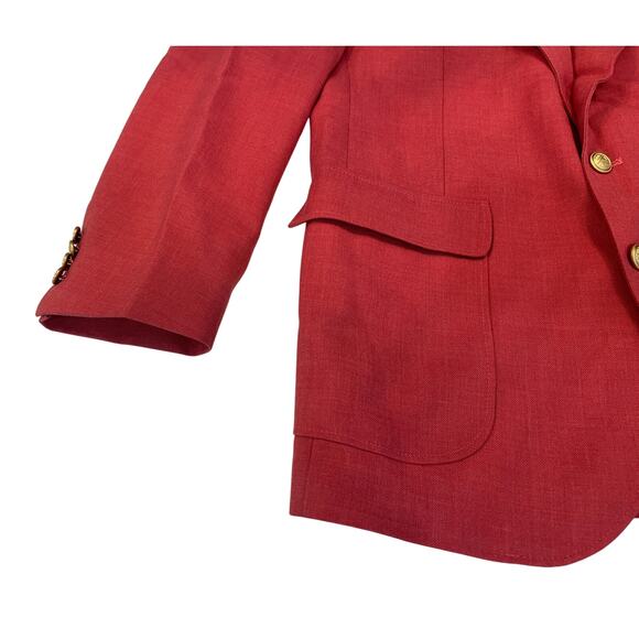 8-15 STANLEY BLACKER Men's Single Breasted Blazer Salmon Size 40R - Picture 5 of 10